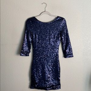 Dark blue Sequin Dreas